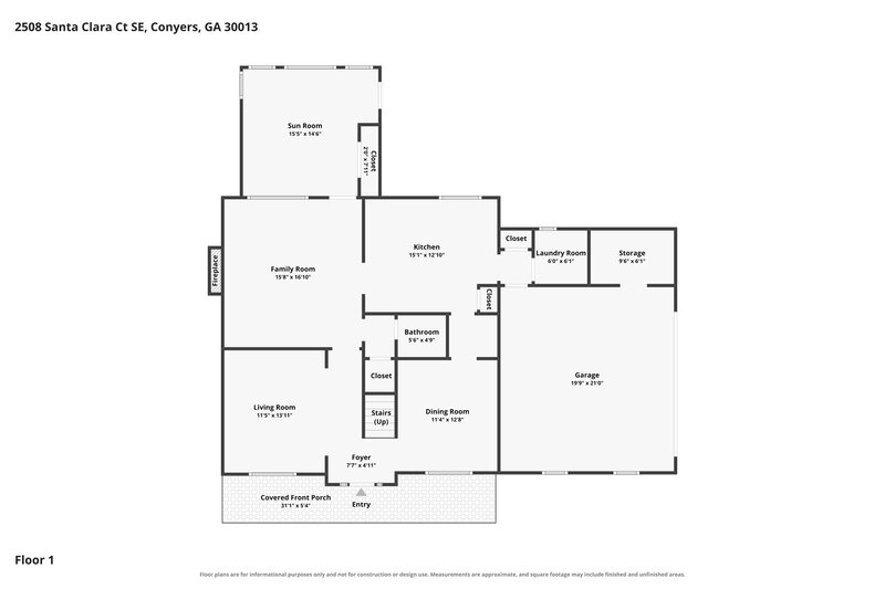 2,470/Mo, 2508 Santa Clara Ct SE Conyers, GA 30013 Floorplan View 2