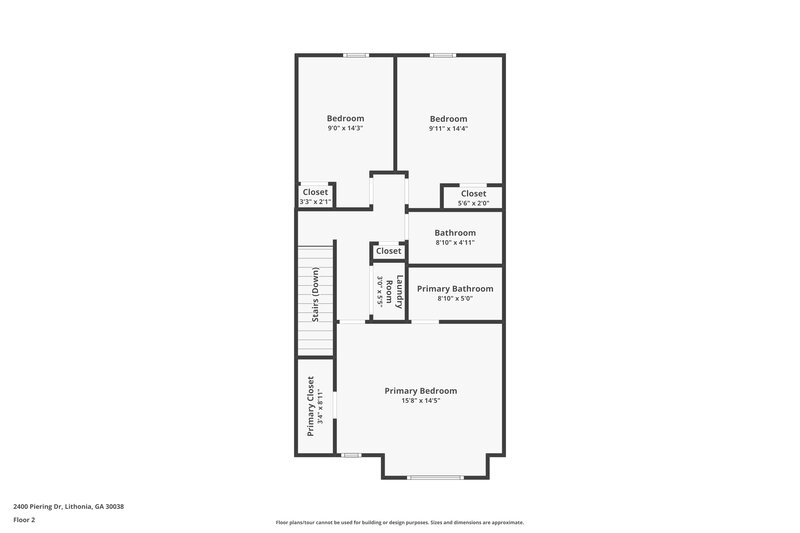 1,755/Mo, 2400 Piering Dr Lithonia, GA 30038 Floor Plan View 2