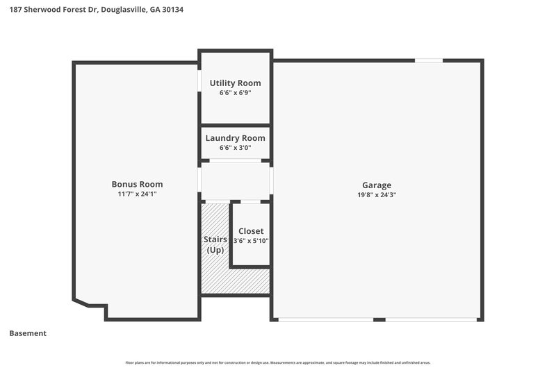 1,725/Mo, 187 Sherwood Forest Dr Douglasville, GA 30134 Floor Plan View