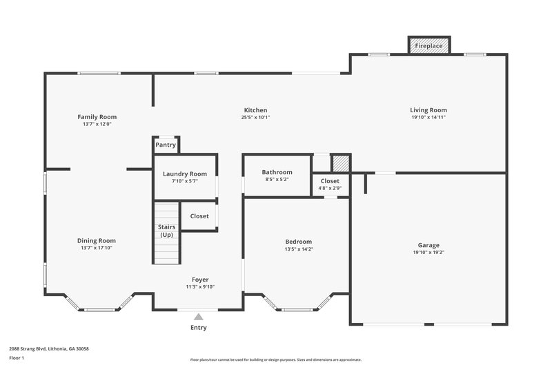 2,530/Mo, 2088 Strang Blvd Lithonia, GA 30058 Floorplan View