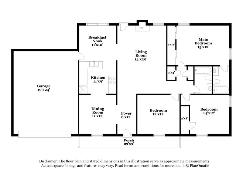 2,450/Mo, 462 Sherwood Cir Stone Mountain, GA 30087 Floor Plan View