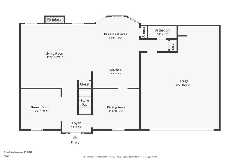 2,170/Mo, 7 Nash Ln Newnan, GA 30263 Floor Plan View