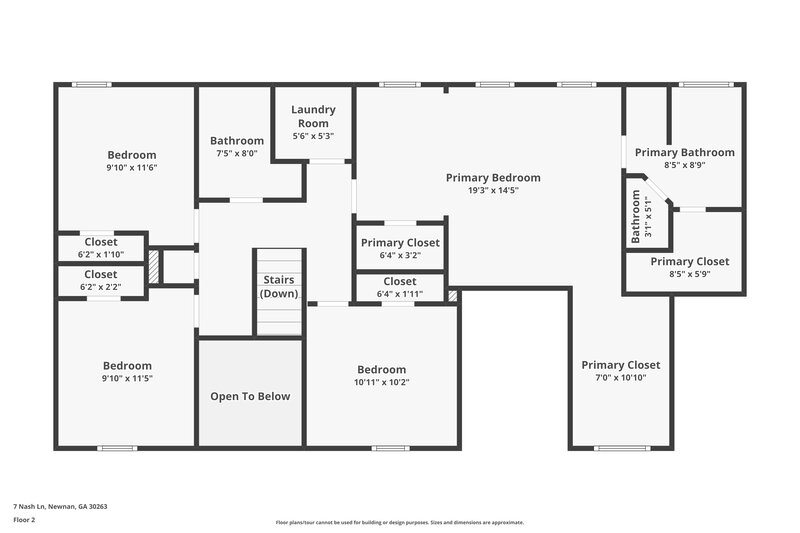 2,170/Mo, 7 Nash Ln Newnan, GA 30263 Floor Plan View 2