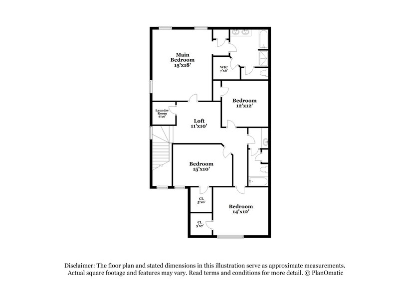 2,405/Mo, 4570 Roseman Trl Cumming, GA 30040 Floor Plan View 2