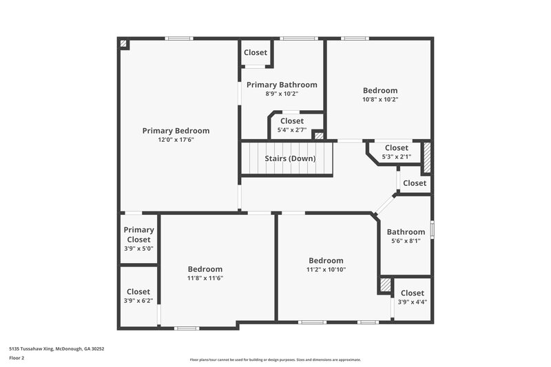 1,825/Mo, 5135 Tussahaw Crossing McDonough, GA 30252 Floor Plan View 2