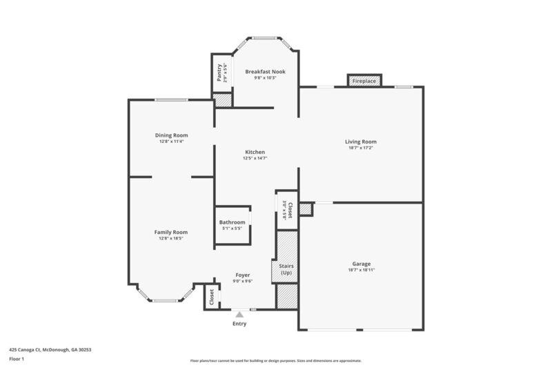 2,170/Mo, 425 Canoga Ct McDonough, GA 30253 Floorplan View