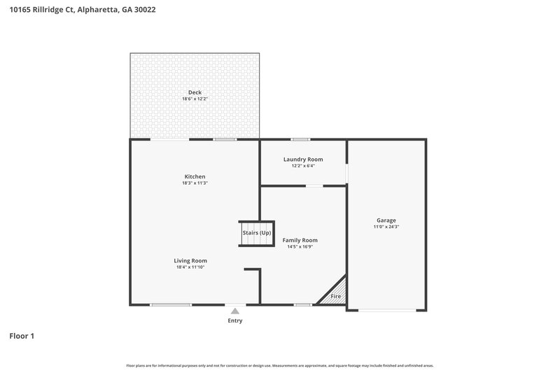 2,660/Mo, 10165 Rillridge Ct Alpharetta, GA 30022 Floor Plan View