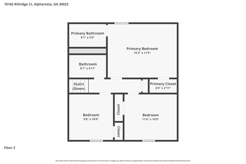 2,660/Mo, 10165 Rillridge Ct Alpharetta, GA 30022 Floor Plan View 2