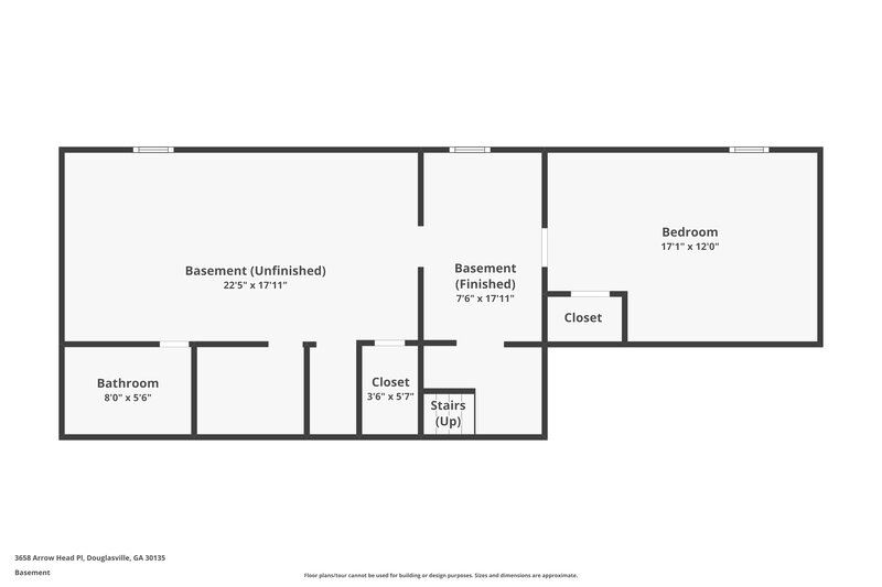 1,970/Mo, 3658 Arrowhead Pl Douglasville, GA 30135 Floor Plan View