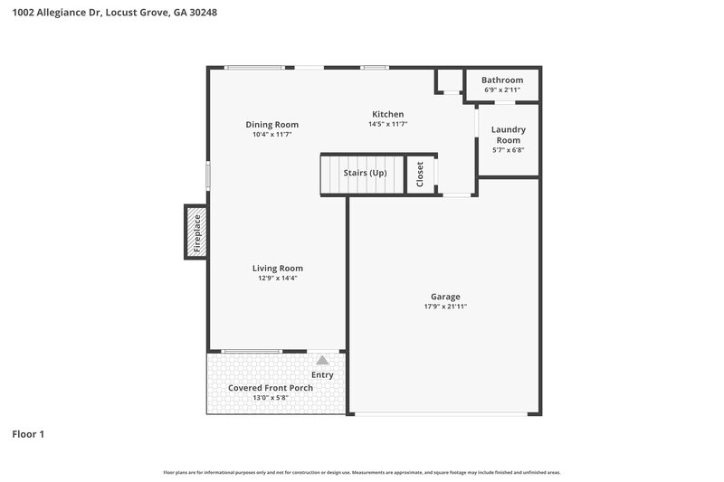 0/Mo, 1002 Allegiance Dr Locust Grove, GA 30248 Floor Plan View