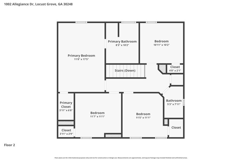 0/Mo, 1002 Allegiance Dr Locust Grove, GA 30248 Floor Plan View 2
