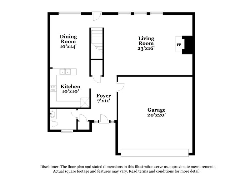2,095/Mo, 308 Crescent Woode Dr Dallas, GA 30157 Floor Plan View