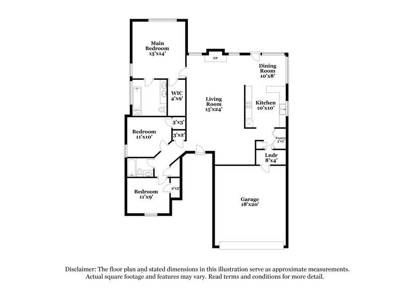 1,865/Mo, 513 Bentley Way McDonough, GA 30253 Floor Plan View