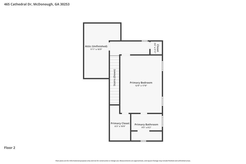 1,855/Mo, 465 Cathedral Dr McDonough, GA 30253 Floor Plan View