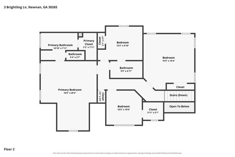 2,390/Mo, 3 Brightling Ln Newnan, GA 30265 Floorplan View 3
