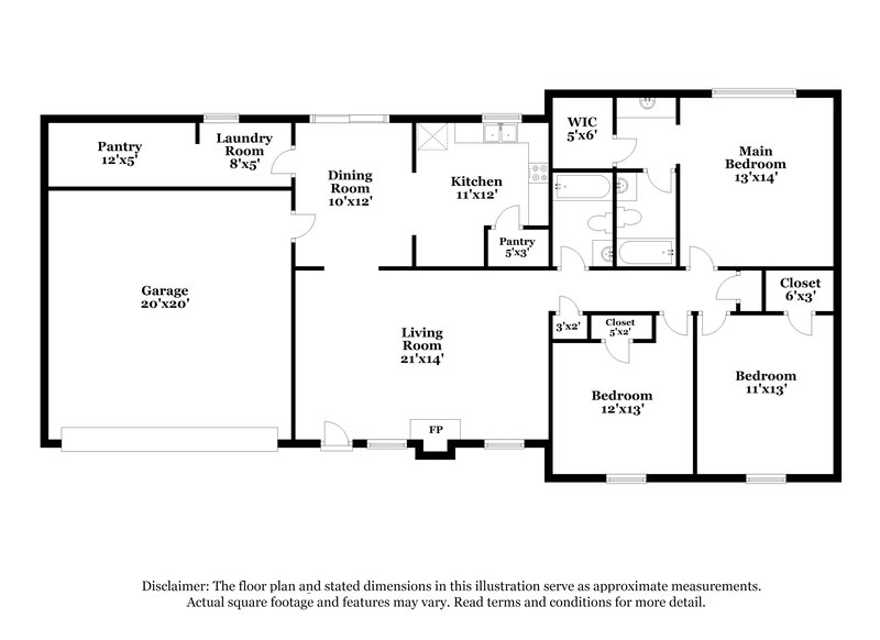 1,970/Mo, 153 Drury Ln NE Kennesaw, GA 30144 Floor Plan View