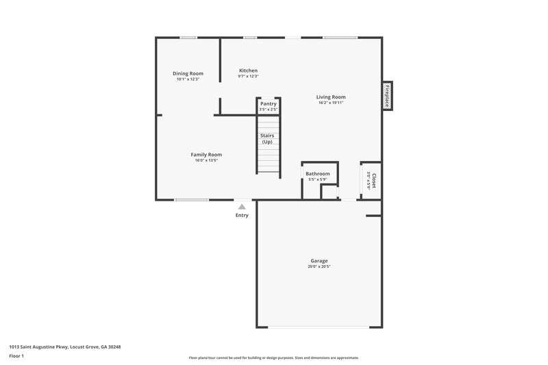 2,430/Mo, 1013 Saint Augustine Pkwy Locust Grove, GA 30248 Floor Plan View
