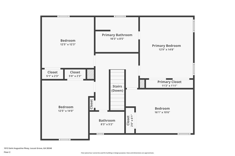 2,430/Mo, 1013 Saint Augustine Pkwy Locust Grove, GA 30248 Floor Plan View 2