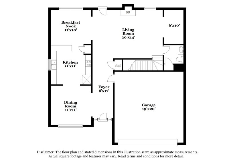 2,990/Mo, 130 Brookvalley Crossing Dallas, GA 30157 Floor Plan View