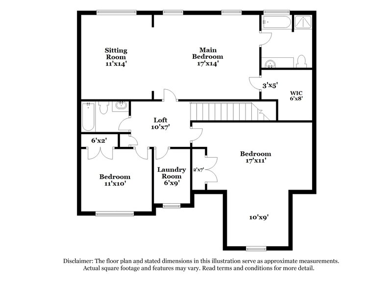 2,990/Mo, 130 Brookvalley Crossing Dallas, GA 30157 Floor Plan View 2