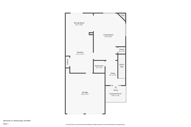 3,100/Mo, 205 Swem Ct McDonough, GA 30253 Floor Plan View