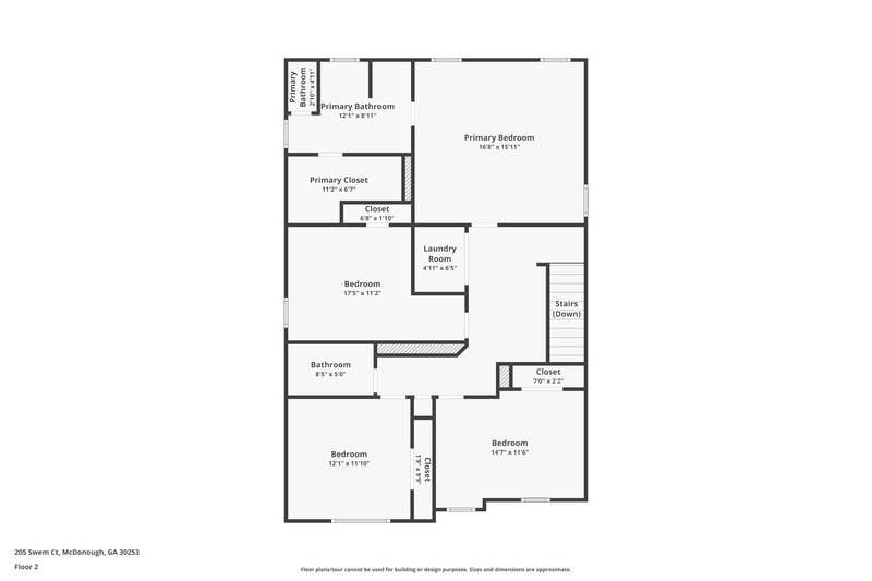 3,100/Mo, 205 Swem Ct McDonough, GA 30253 Floor Plan View 2