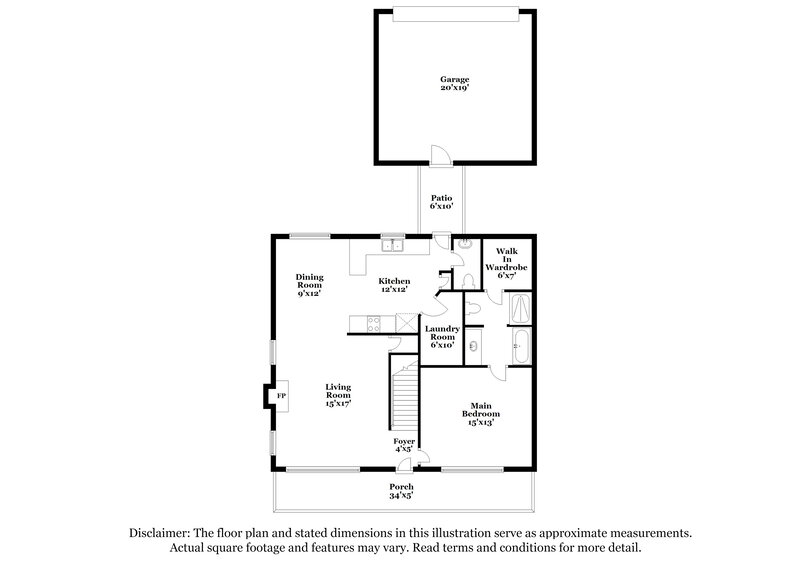1,945/Mo, 2005 Towne Park Dr McDonough, GA 30252 Floor Plan View 2