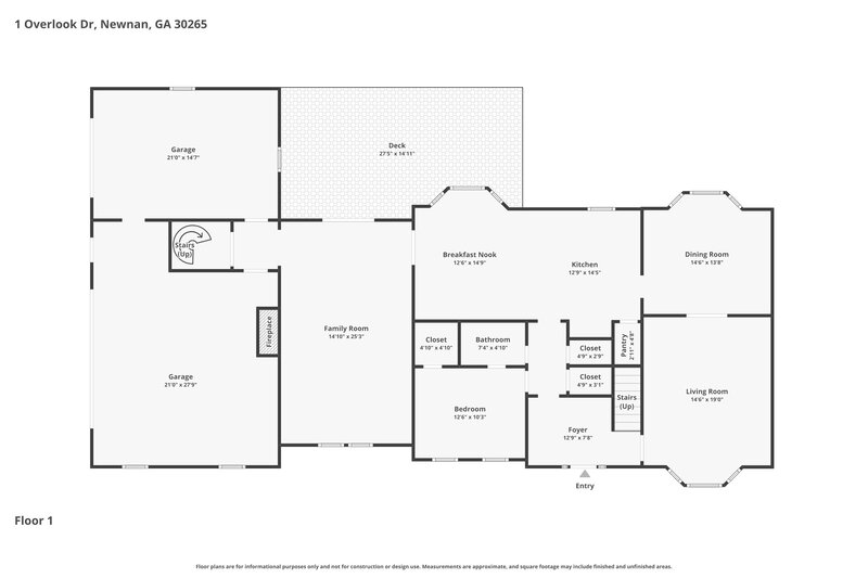 2,910/Mo, 1 Overlook Dr Newnan, GA 30265 Floor Plan View