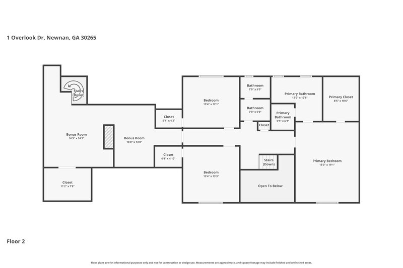 2,910/Mo, 1 Overlook Dr Newnan, GA 30265 Floor Plan View 2