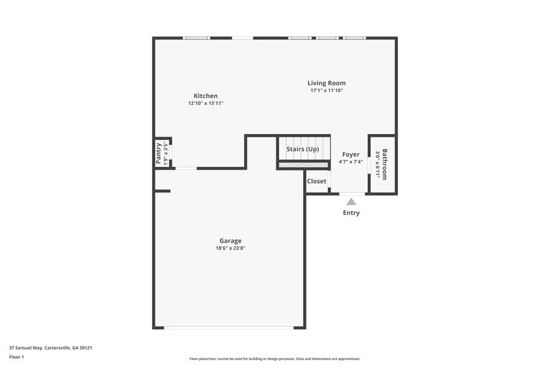 1,790/Mo, 37 Samuel Way NW Cartersville, GA 30121 Floorplan View