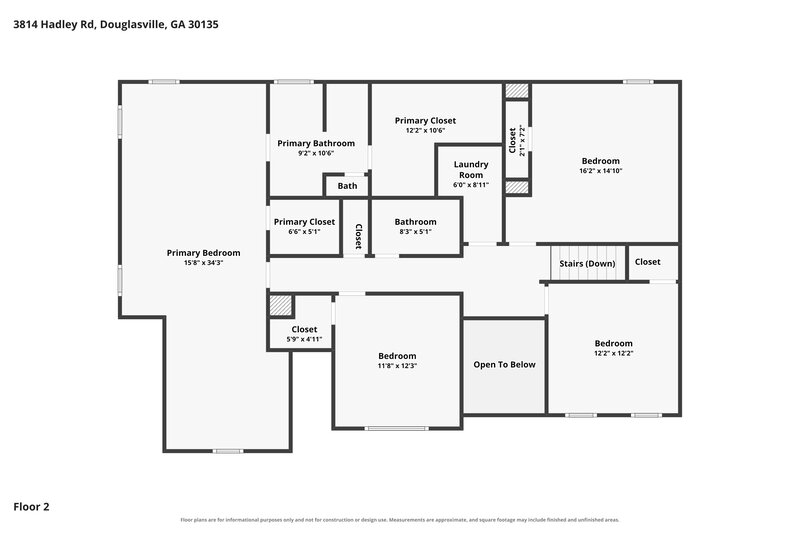 0/Mo, 3814 Hadley Rd Douglasville, GA 30135 Floorplan View 2