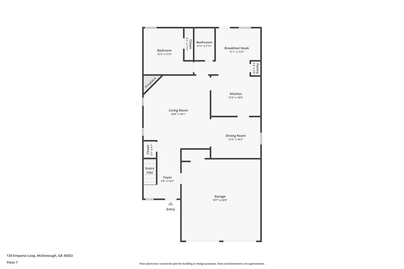 2,210/Mo, 120 Emporia Loop McDonough, GA 30253 Floor Plan View 2
