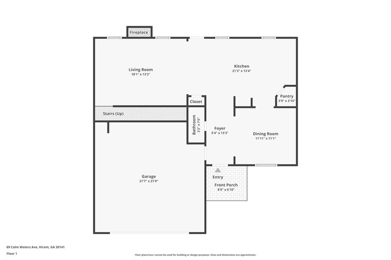 2,035/Mo, 69 Calm Waters Ave Hiram, GA 30141 Floor Plan View
