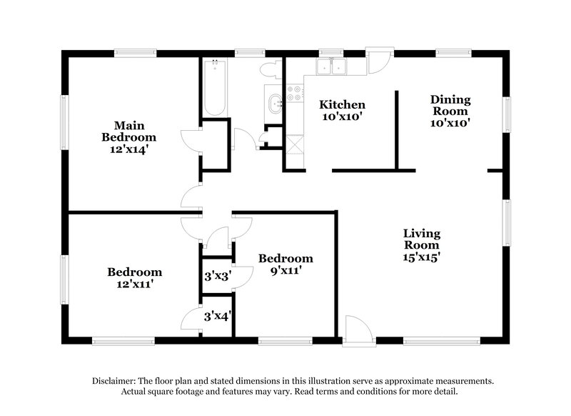 0/Mo, 1993 Willa Way Decatur, GA 30032 Floor Plan View
