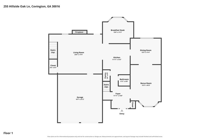 2,310/Mo, 255 Hillside Oak Ln Covington, GA 30016 Floor Plan View