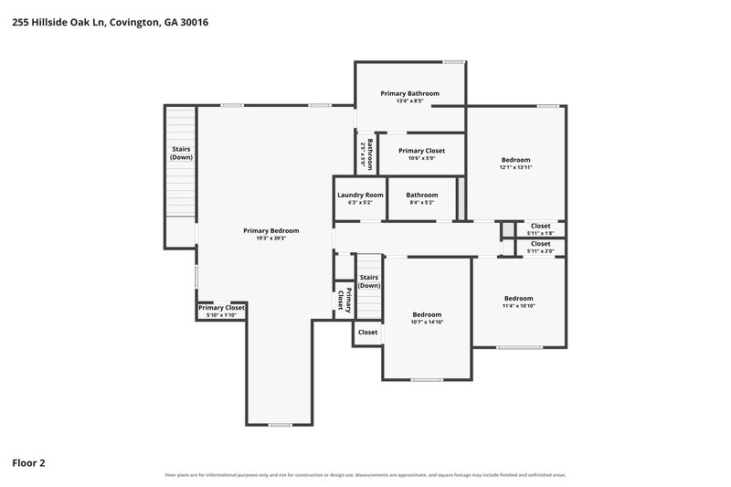 2,310/Mo, 255 Hillside Oak Ln Covington, GA 30016 Floor Plan View 2