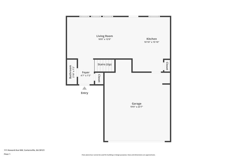 1,940/Mo, 111 Howard Ave NW Cartersville, GA 30121 Floor Plan View