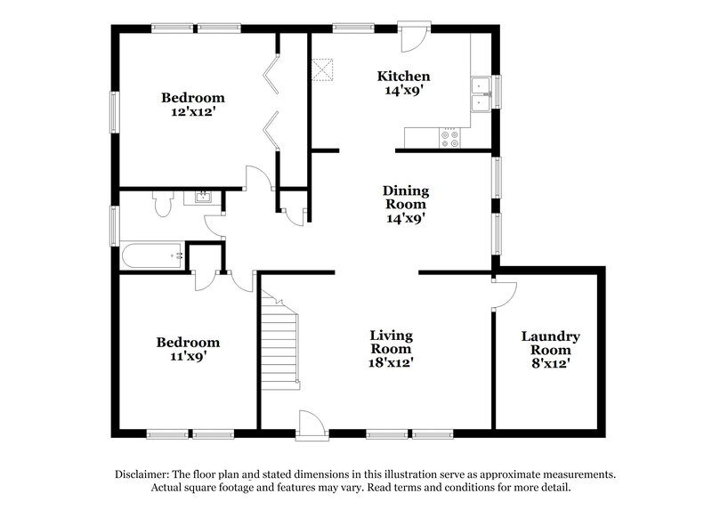 1,715/Mo, 1941 Bethsaida Rd Riverdale, GA 30296 Floor Plan View