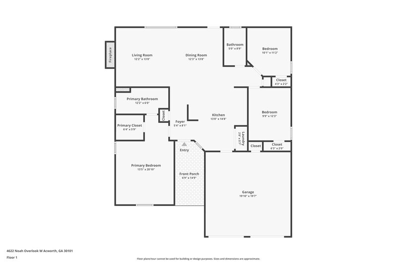 1,890/Mo, 4622 Noah Overlook W Acworth, GA 30101 Front View