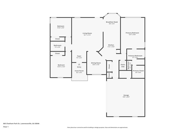 2,030/Mo, 865 Chatham Park Dr Lawrenceville, GA 30046 Floor Plan View
