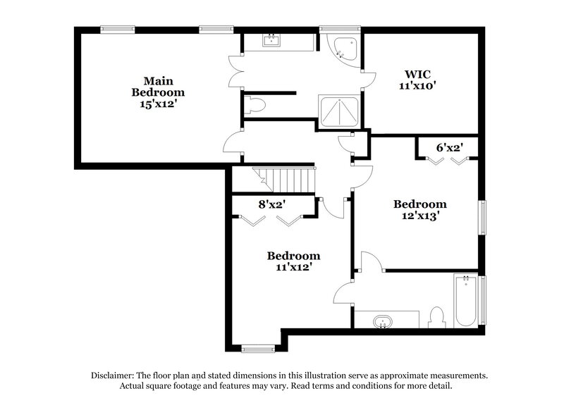 2,090/Mo, 222 Copperbend Dr Austell, GA 30168 Floor Plan View 2