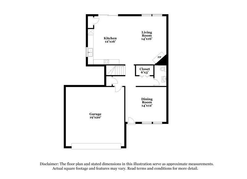 1,860/Mo, 7066 Skippingstone Way Douglasville, GA 30134 Floor Plan View