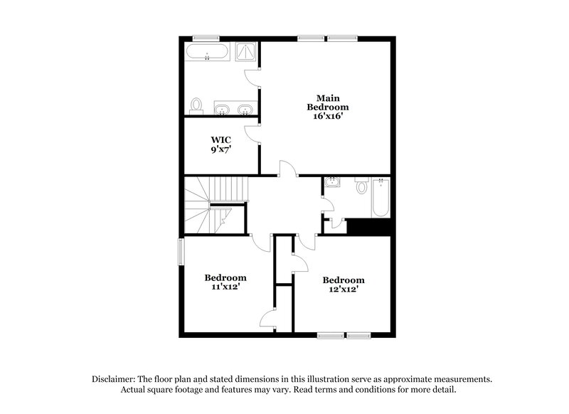 1,860/Mo, 7066 Skippingstone Way Douglasville, GA 30134 Floor Plan View 2