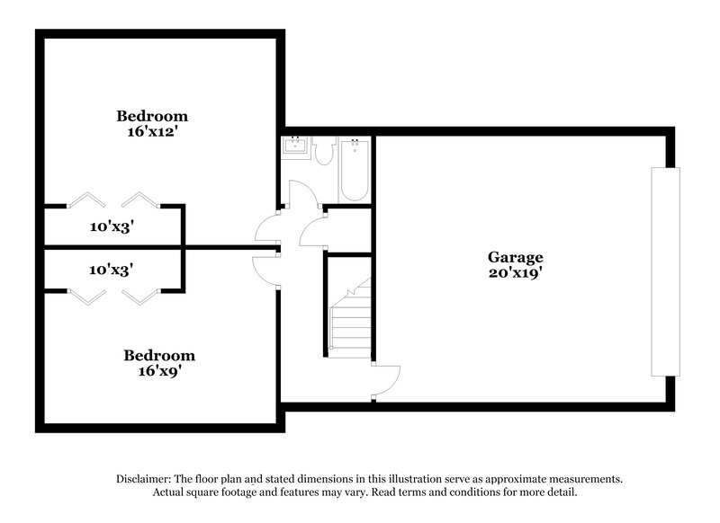 2,015/Mo, 9680 Squirrel Wood Run Douglasville, GA 30135 Floor Plan View