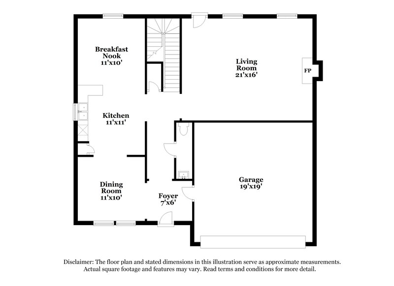 2,180/Mo, 602 Fieldcrest Drive Dallas, GA 30132 Floorplan View 2