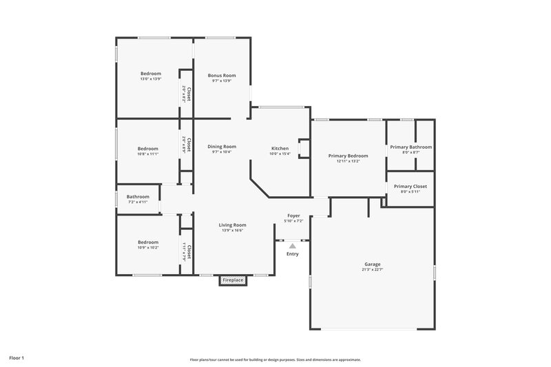 1,940/Mo, 132 Stoney Brook Way McDonough, GA 30253 Floorplan View