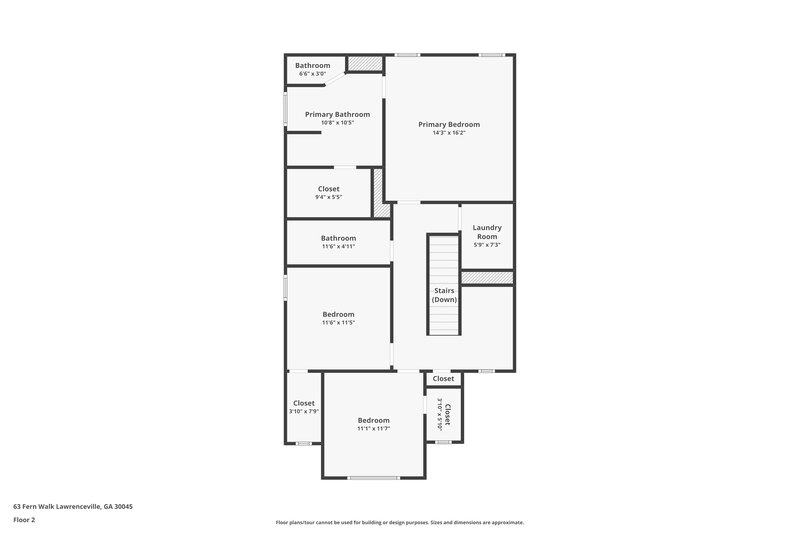 2,145/Mo, 63 Fern Walk Lawrenceville, GA 30045 Floor Plan View 2