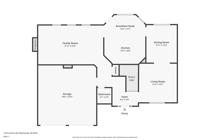 1,955/Mo, 1122 Cameron Rd McDonough, GA 30253 Floor Plan View