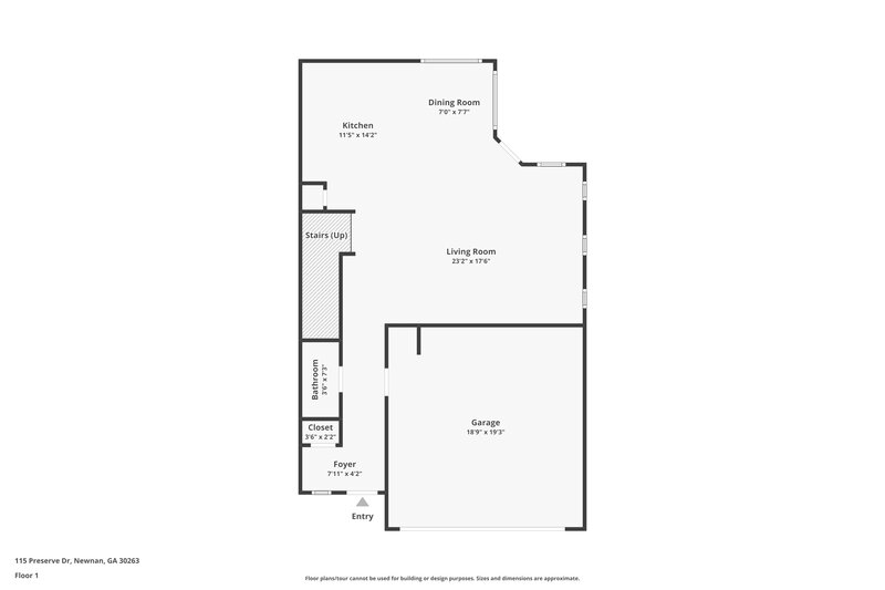 1,860/Mo, 115 Preserve Dr Newnan, GA 30263 Floor Plan View