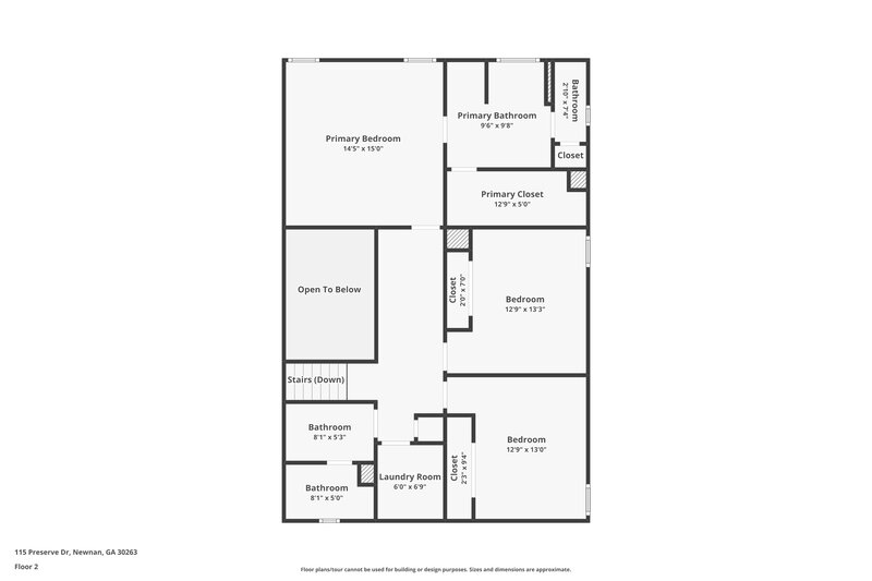 1,860/Mo, 115 Preserve Dr Newnan, GA 30263 Floor Plan View 2